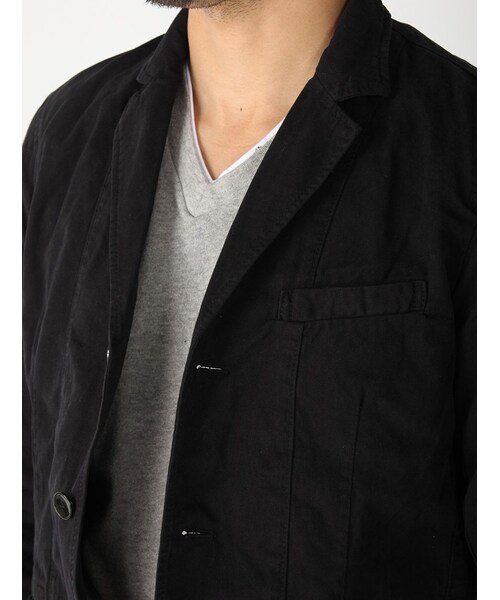 AVIREX（アヴィレックス）の「avirex/アヴィレックス/メンズ/COTTON TWILL TAILORED JACKET/コットンツイル テーラードジャケット（ジャケット/アウター・メンズ・BLACK/KHAKI・M/L/XL）」の5枚目の写真