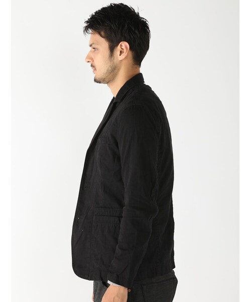 AVIREX（アヴィレックス）の「avirex/アヴィレックス/メンズ/COTTON TWILL TAILORED JACKET/コットンツイル テーラードジャケット（ジャケット/アウター・メンズ・BLACK/KHAKI・M/L/XL）」の3枚目の写真