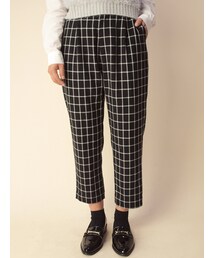 w closet | グラフチェックタックパンツ(パンツ)