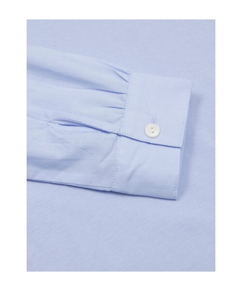 w closet(ダブルクローゼット)の「フライス衿フリル異素材切替長袖プルオーバー(トップス・レディース・オフホワイト/サックス/ネイビー・FREE)」の6枚目の写真