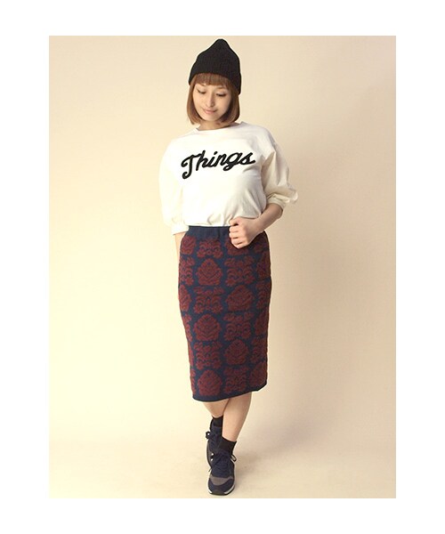 w closet（ダブルクローゼット）の「異素材切替刺繍入りプルオーバー（トップス・レディース・オフホワイト/グレー/ブラック・FREE）」の10枚目の写真