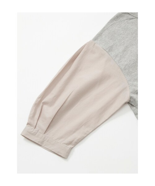 w closet（ダブルクローゼット）の「異素材切替刺繍入りプルオーバー（トップス・レディース・オフホワイト/グレー/ブラック・FREE）」の9枚目の写真