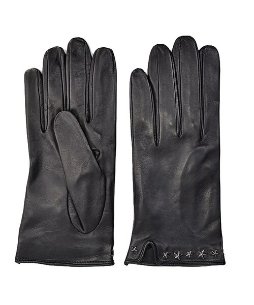 JIMMY CHOO(ジミーチュウ)の「JIMMY CHOO 星スタッズレザーグローブ(その他・01/BLACK・M)」の3枚目の写真