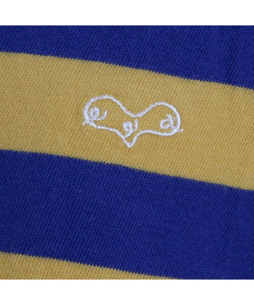 One deux boo(ワンドゥーブー)の「ドルマンスリーブTee(先染めボーダー)(トップス・キッズ・ブルー/ピンク・140cm/150cm)」の9枚目の写真