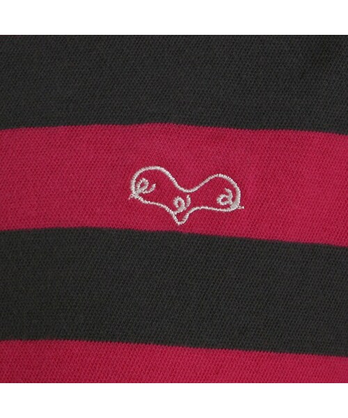 One deux boo(ワンドゥーブー)の「ドルマンスリーブTee(先染めボーダー)(トップス・キッズ・ブルー/ピンク・140cm/150cm)」の12枚目の写真