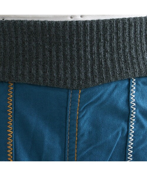 One deux boo（ワンドゥーブー）の「ロングパンツ（ストレッチツイル）（パンツ・キッズ・ブルー/グレー・80cm/90cm/100cm/110cm/120cm/130cm/140cm）」の6枚目の写真