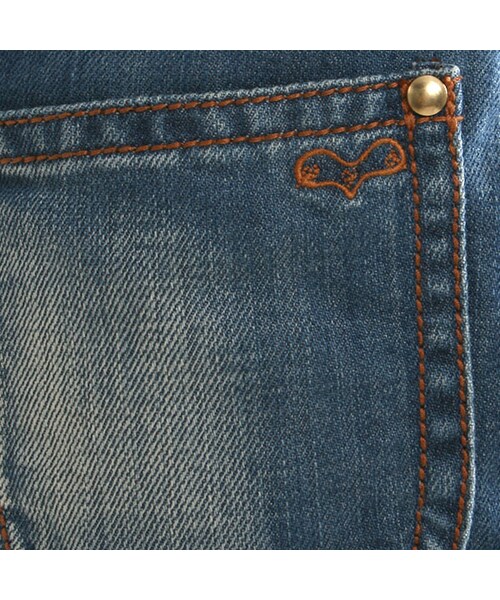 One deux boo(ワンドゥーブー)の「スカート(デニム)(パンツ・キッズ・インディゴ・XS(80~90cm)/S(100~110cm)/M(120~130cm)/L(140~150cm))」の6枚目の写真