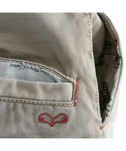 One deux boo（ワンドゥーブー）の「キッズサイズロングパンツ（ツイル）（パンツ・キッズ・ベージュ・XS(80~90cm)/S(100~110cm)/M(120~130cm)/L(140~150cm)）」の7枚目の写真