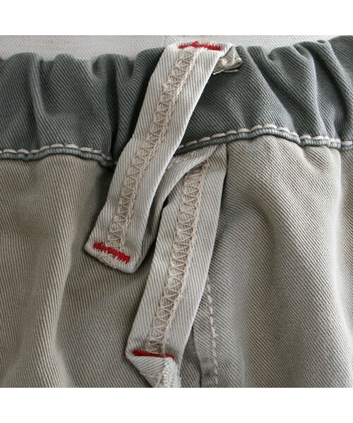 One deux boo（ワンドゥーブー）の「キッズサイズロングパンツ（ツイル）（パンツ・キッズ・ベージュ・XS(80~90cm)/S(100~110cm)/M(120~130cm)/L(140~150cm)）」の5枚目の写真