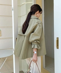 DHOLIC | ガンフラハーフトレンチジャケット(トレンチコート)