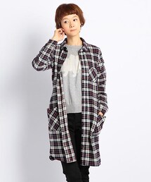 DOUBLE NAME | ネルチェックシャツコート(ワンピース/ドレス)