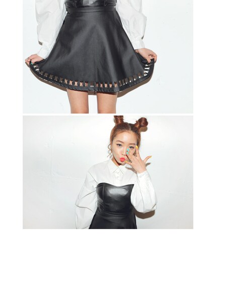 STYLENANDA（スタイルナンダ）の「バルーン袖ルーズフィットブラウス（トップス・レディース・ホワイト・フリーサイズ）」の19枚目の写真