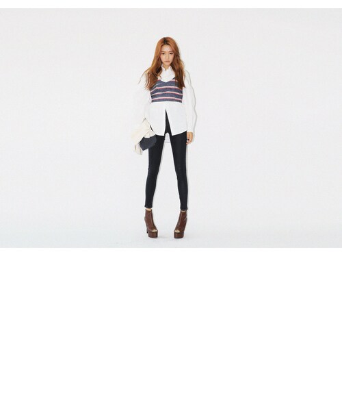 STYLENANDA（スタイルナンダ）の「バルーン袖ルーズフィットブラウス（トップス・レディース・ホワイト・フリーサイズ）」の9枚目の写真