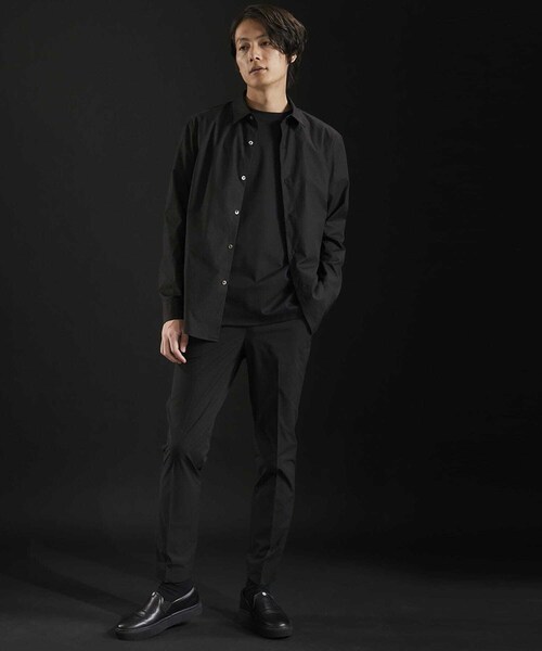 STUDIOUS(ステュディオス)の「ALWAYSレギュラーカラーシャツ(その他・メンズ・WHITE/BLACK・1/2/3)」の2枚目の写真