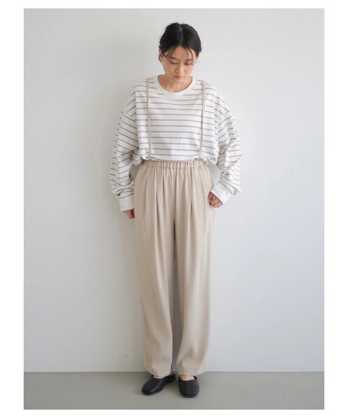 AMERICAN HOLIC(アメリカンホリック)の「コクーンカットBIGプルオーバー(トップス・オフホワイト/ライトグレー/チャコールグレー/サックスブルー/ボーダーネイビー/ボーダーグレー・F)」の7枚目の写真