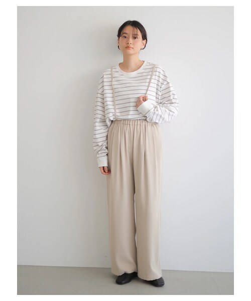 AMERICAN HOLIC(アメリカンホリック)の「コクーンカットBIGプルオーバー(トップス・オフホワイト/ライトグレー/チャコールグレー/サックスブルー/ボーダーネイビー/ボーダーグレー・F)」の8枚目の写真