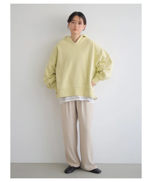 AMERICAN HOLIC(アメリカンホリック)の「コクーンカットBIGプルオーバー(トップス・オフホワイト/ライトグレー/チャコールグレー/サックスブルー/ボーダーネイビー/ボーダーグレー・F)」の10枚目の写真