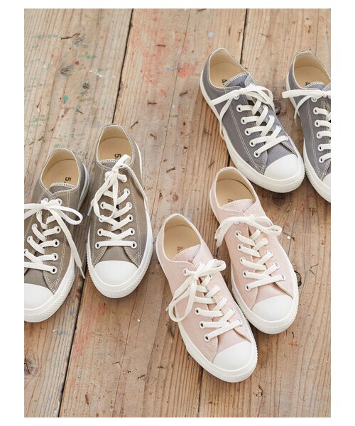 earth music&ecology(アースミュージックアンドエコロジー)の「CONVERSE×earthALLSTAR LIGHT OX(シューズ・グレー/ピンク/オリーブ・5cm/23cm/24cm)」の13枚目の写真