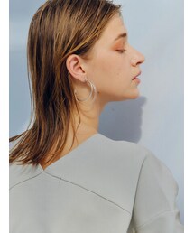 YECCA VECCA（イェッカヴェッカ）の「メタル×クリアフープピアス（アクセサリー）」