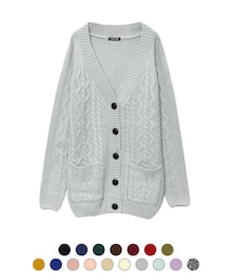 Re:EDIT | ケーブル編みニットカーディガン(その他)