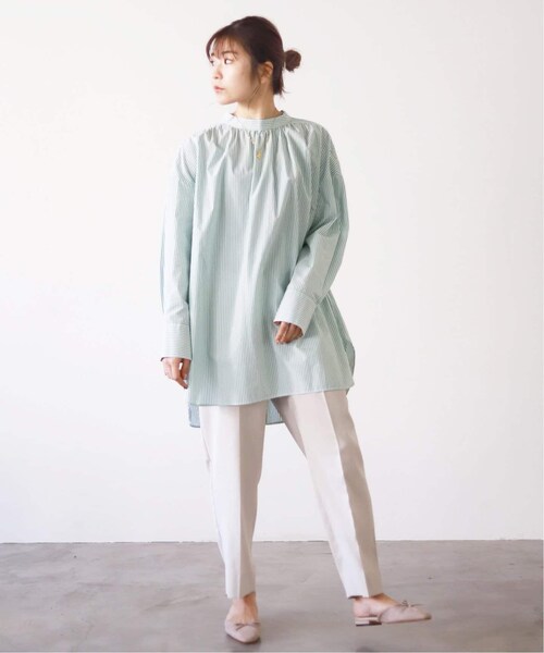 SLOBE IENA - タイプライターギャザーチュニックブラウス SLOBE IENA（スローブイエナ）の「タイプライターギャザー