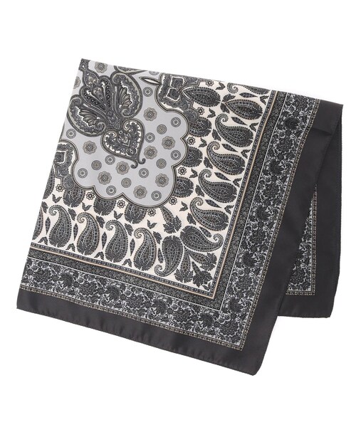 Lui's（ルイス）の「イタリアメイドペイズリー柄スカーフ（バンダナ/スカーフ・メンズ・ブルー/チャコールグレー/レッド・F）」の3枚目の写真