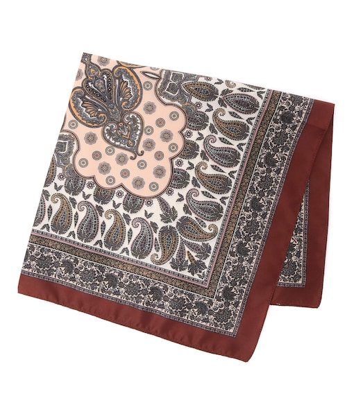 Lui's（ルイス）の「イタリアメイドペイズリー柄スカーフ（バンダナ/スカーフ・メンズ・ブルー/チャコールグレー/レッド・F）」の2枚目の写真