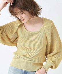 RIVE DROITE | 《予約》【《女性らしさを演出》手洗い可】タンクトップ/ボレロセットニット(ニット/セーター)