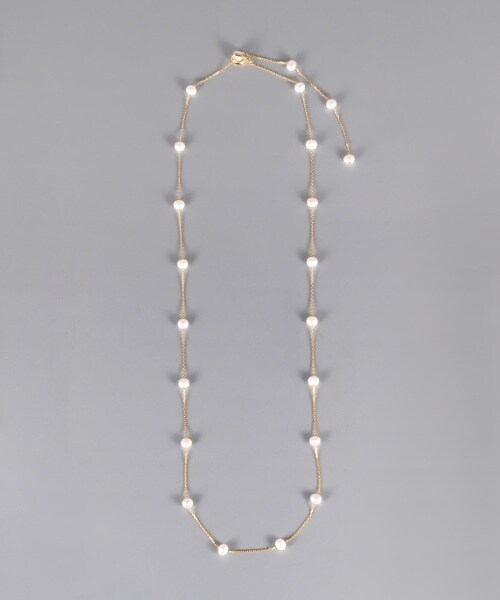 PAS TIERRA(パティエラ)の「ステーションロングネックレス(アクセサリー・ゴールド)」の3枚目の写真