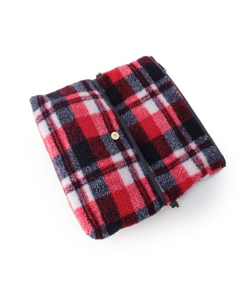 OZOC（オゾック）の「柄ボア×レザー調2WAYバッグ（その他バッグ・レディース・ネイビー系/オレンジ系/カーキ系・00）」の7枚目の写真