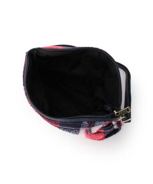 OZOC（オゾック）の「柄ボア×レザー調2WAYバッグ（その他バッグ・レディース・ネイビー系/オレンジ系/カーキ系・00）」の8枚目の写真