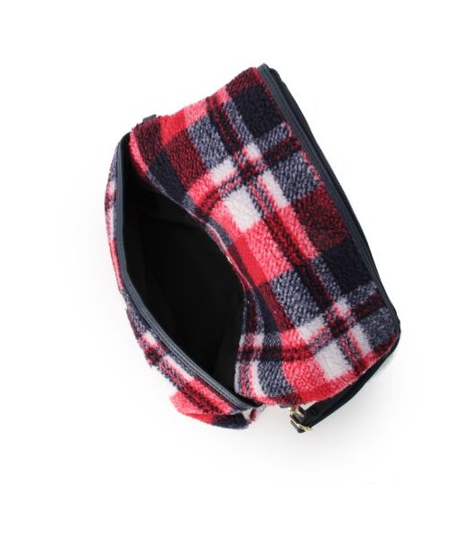 OZOC（オゾック）の「柄ボア×レザー調2WAYバッグ（その他バッグ・レディース・ネイビー系/オレンジ系/カーキ系・00）」の9枚目の写真