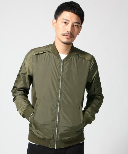 GLOBAL WORK(グローバルワーク)の「ショートリブブルゾン(ジャケット/アウター・メンズ・カーキ78/ネイビー88・M/L)」の14枚目の写真