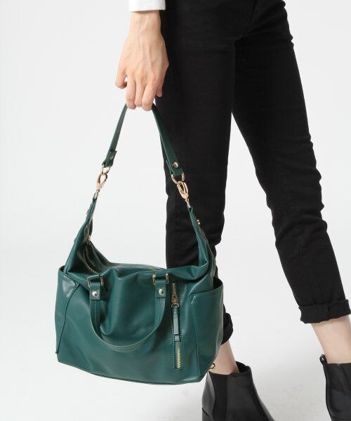 A part by（アパートバイ）の「【WEB限定カラー】３ＷＡＹボストンバッグ（バッグ・レディース・ブラック/【WEB限定カラー】シルバー/ベージュ/グリーン・ナシ）」の3枚目の写真