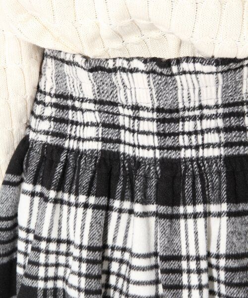 repipi armario（レピピ アルマリオ）の「シャギーチェックスカート（スカート・レディース・ホワイト/イエロー/ブルー・ＸＳ/Ｓ/Ｍ）」の9枚目の写真