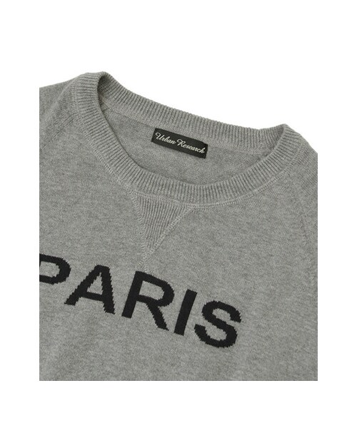 URBAN RESEARCH（アーバンリサーチ）の「PARIS ロゴニット（トップス・レディース・NAVY/GRY/OFF・FREE）」の17枚目の写真