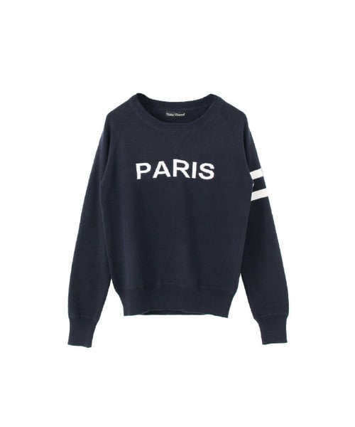 URBAN RESEARCH（アーバンリサーチ）の「PARIS ロゴニット（トップス・レディース・NAVY/GRY/OFF・FREE）」の3枚目の写真