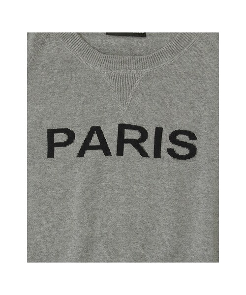 URBAN RESEARCH（アーバンリサーチ）の「PARIS ロゴニット（トップス・レディース・NAVY/GRY/OFF・FREE）」の19枚目の写真