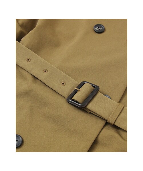 KBF（ケイビーエフ）の「ノーカラートレンチコート（ジャケット/アウター・レディース・L.BEIGE/KHAKI/BLACK・one）」の13枚目の写真