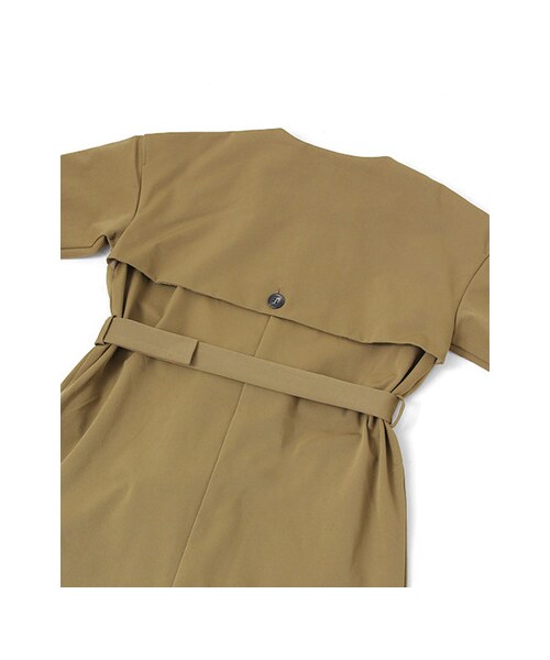 KBF（ケイビーエフ）の「ノーカラートレンチコート（ジャケット/アウター・レディース・L.BEIGE/KHAKI/BLACK・one）」の15枚目の写真