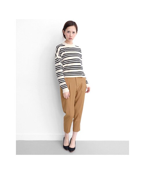 KBF（ケイビーエフ）の「スリムパンツ（パンツ・レディース・CAMEL/GRAY/BLACK・36/38）」の6枚目の写真