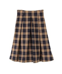 KBF | ハイウエストチェックスカート(スカート)