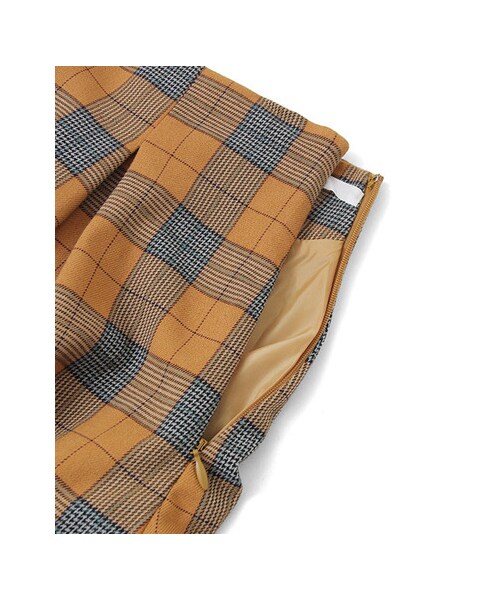 KBF(ケイビーエフ)の「ハイウエストチェックスカート(スカート・レディース・NAVY/YELLOW/RED・one)」の11枚目の写真