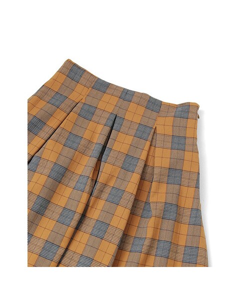 KBF(ケイビーエフ)の「ハイウエストチェックスカート(スカート・レディース・NAVY/YELLOW/RED・one)」の10枚目の写真