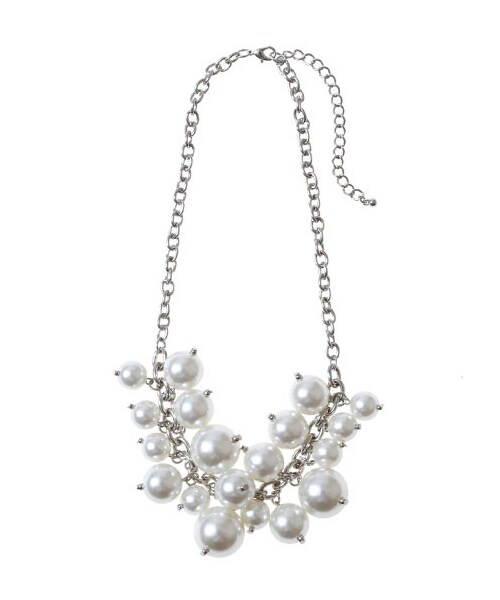 Green Parks fuuwa（グリーンパークスフーワ）の「・パールボリュームネックレス（ネックレス・シルバー/ゴールド・F）」の3枚目の写真