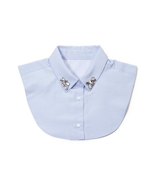 VIS（ビス）の「【sweet10月号掲載】デザインつけえり（その他・レディース・ホワイト系/ブルー・M）」の2枚目の写真