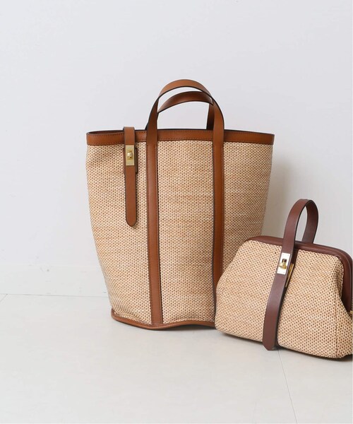 FRAMeWORK(フレームワーク)の「≪予約≫別注ラフィア金具付きバッグ◆(バッグ・キャメル/(025)/フリー/在庫あり)」の17枚目の写真