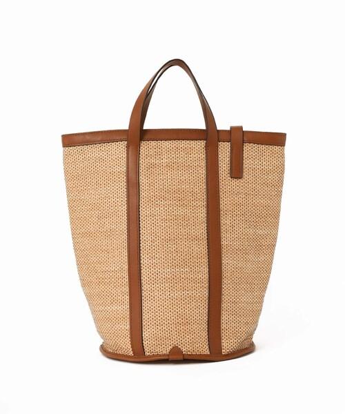 FRAMeWORK(フレームワーク)の「≪予約≫別注ラフィア金具付きバッグ◆(バッグ・キャメル/(025)/フリー/在庫あり)」の8枚目の写真
