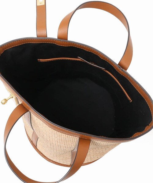 FRAMeWORK(フレームワーク)の「≪予約≫別注ラフィア金具付きバッグ◆(バッグ・キャメル/(025)/フリー/在庫あり)」の10枚目の写真