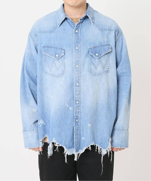 Wrangler ×relume ラングラー 別注 ダメージ デニムシャツ L JOURNAL STANDARD relume（ジャーナルスタンダード レリューム